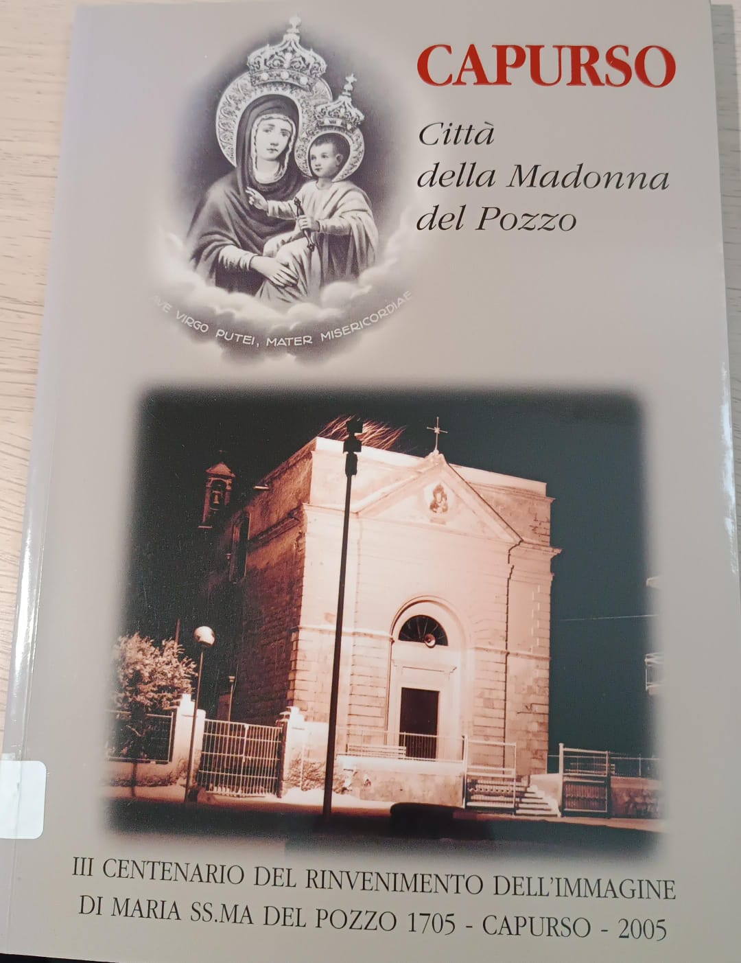 Copertina di Capurso. Città della Madonna del Pozzo